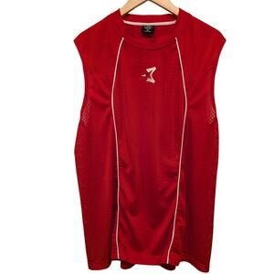 Stephon Marbury Starbury Vintage Mesh Jersey Top Red NBA Sports Basketball 90s
